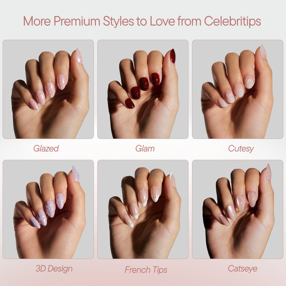 Celebritips glossy texture close-up showing salon-quality finish and shine
