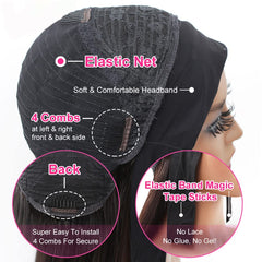 Celiarita cap interior showing combs and Velcro for secure, adjustable fit benefit