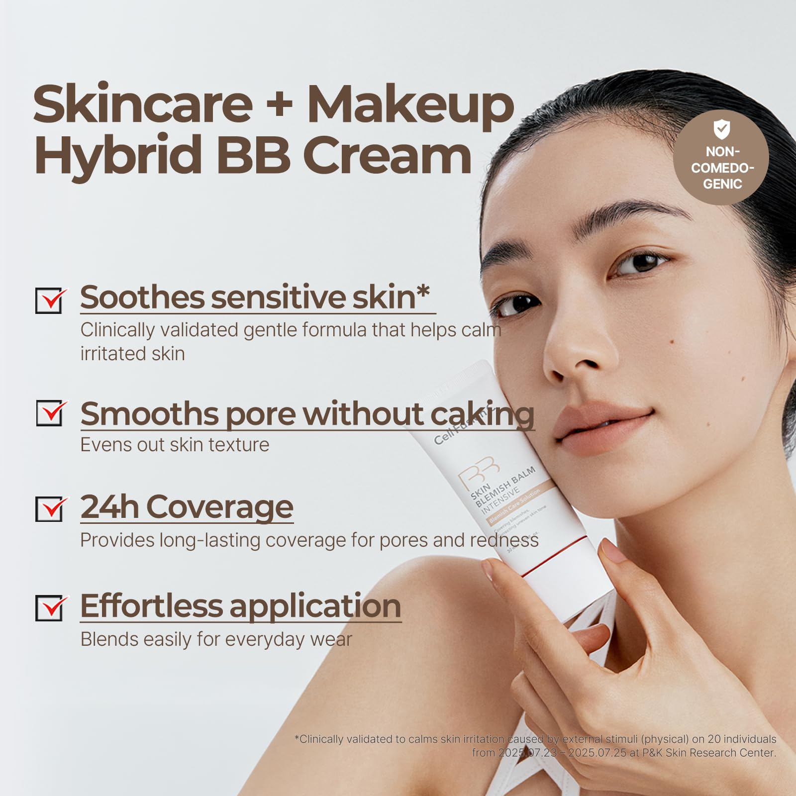 Cell Fusion C BB cream texture close-up showing smooth hydrating finish