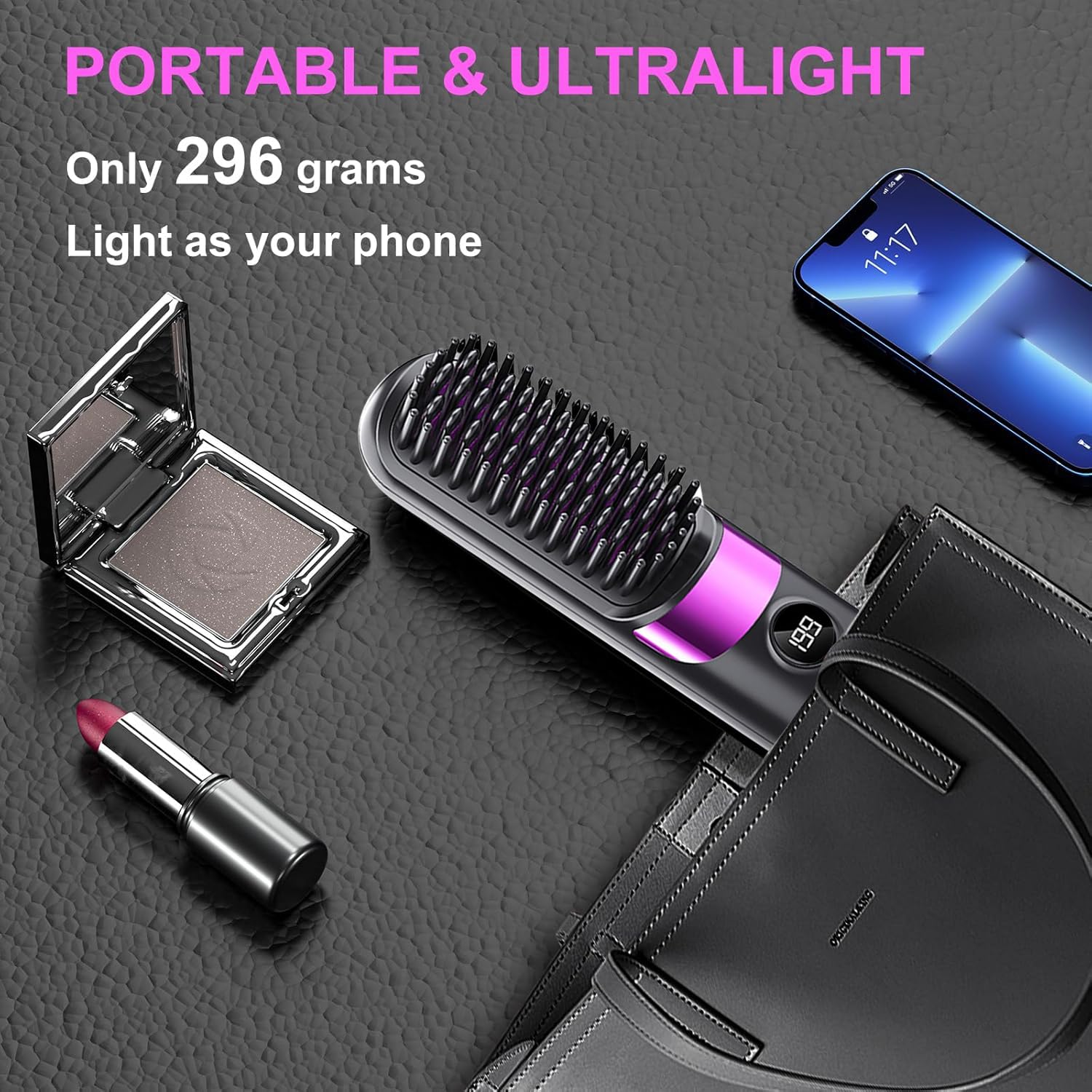 CELLBELL Go Brush Pro packed in a travel pouch illustrating easy portability for trips