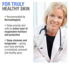 Close-up gel texture of Cellfood oxygen gel, lightweight moisturizing finish