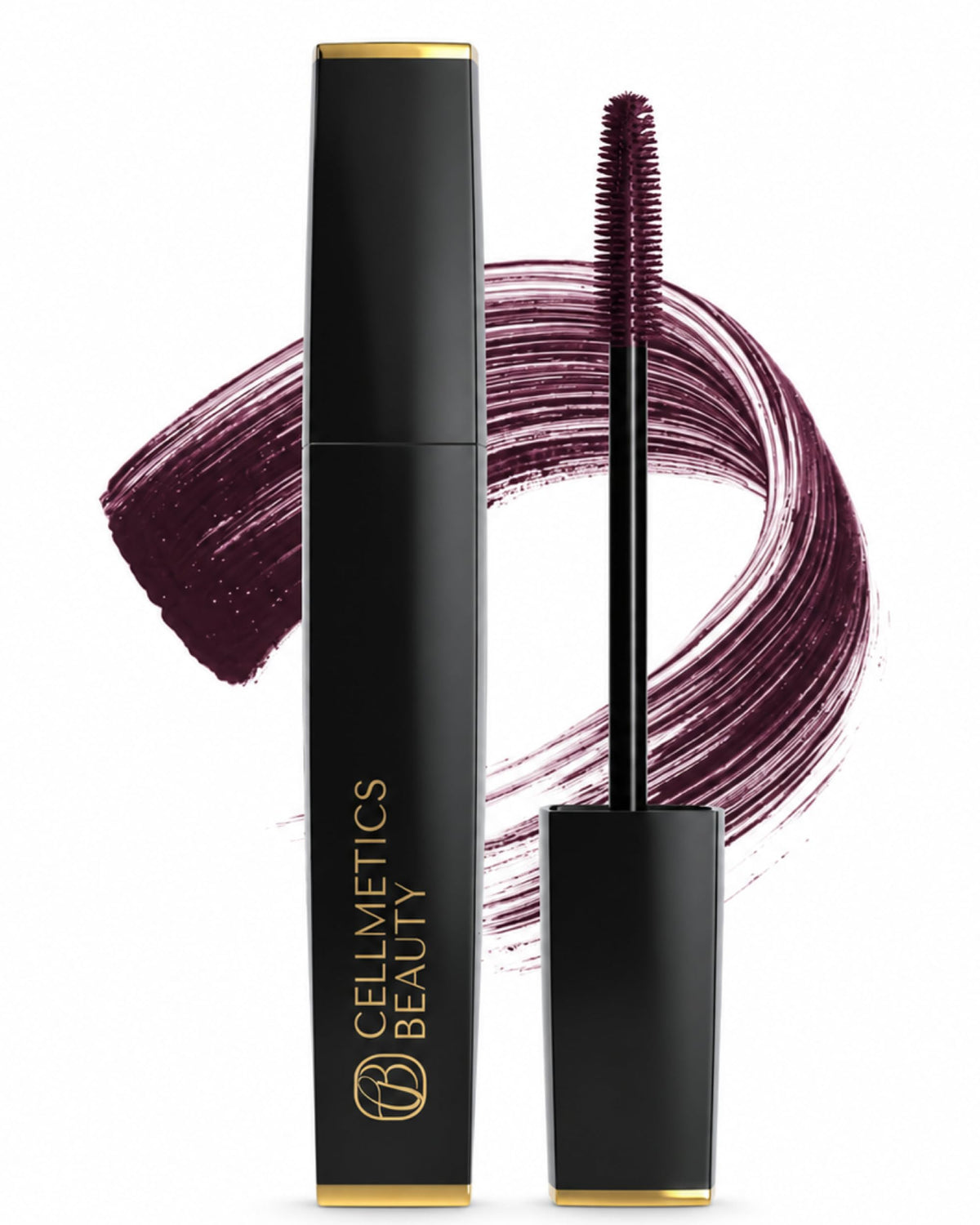 Cellmetics front packaging in Mulberry showing product and shade benefit