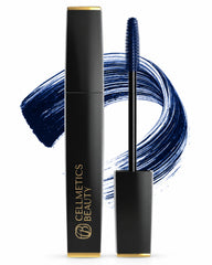 Cellmetics front tube in Midnight Sapphire showing sleek packaging and clear label benefit