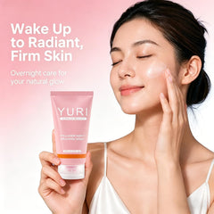 CEMENRETE YURI peeling off mask to show gentle removal and morning-ready skin