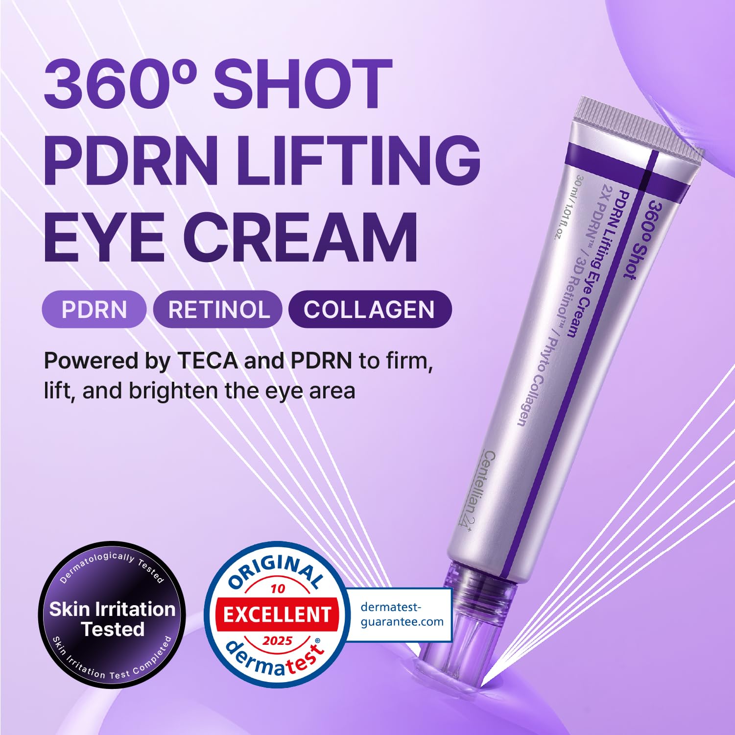 CENTELLIAN 24 cream texture close-up highlighting elastic web-like feel and hydration benefit