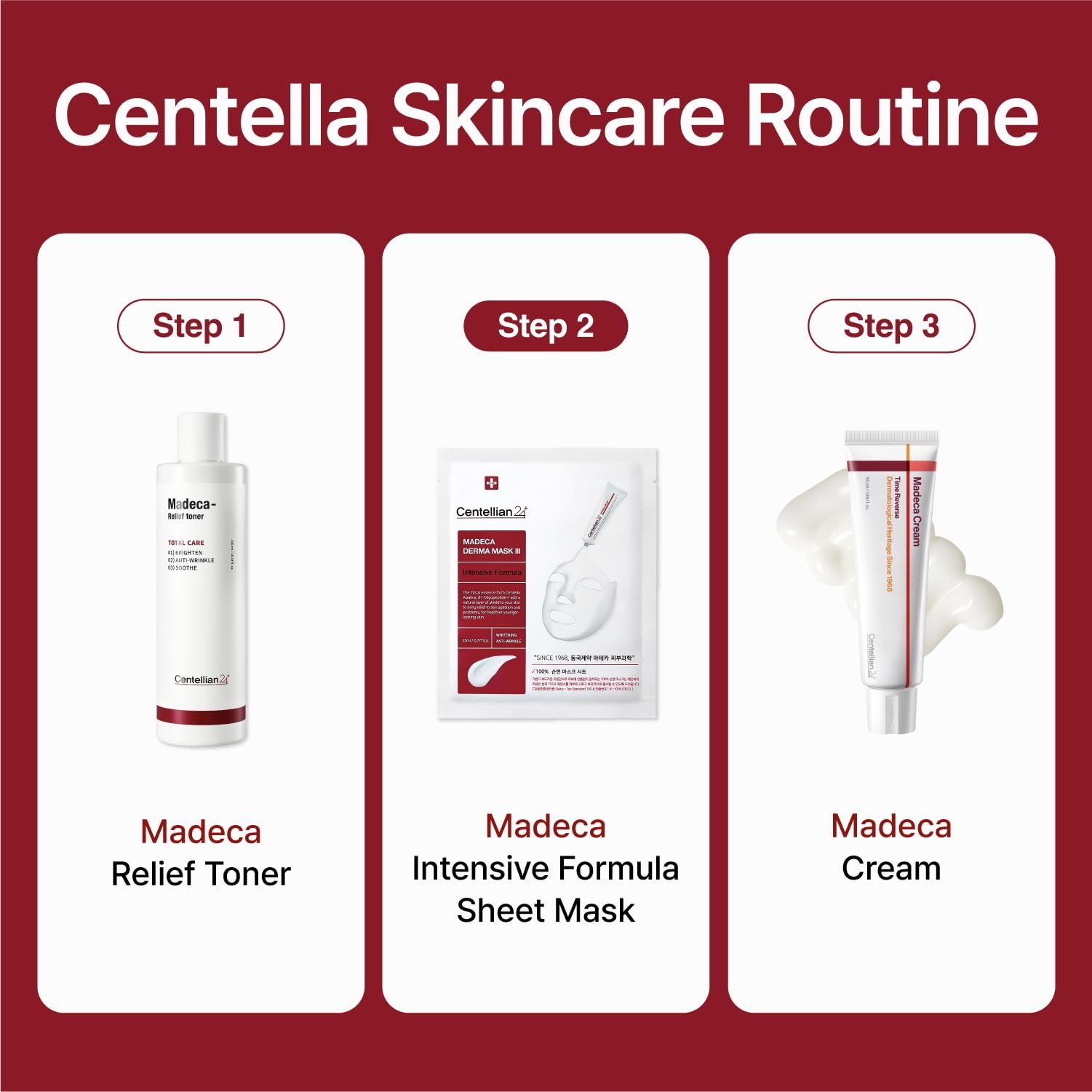CENTELLIAN 24 in nighttime routine setting promoting calming hydration
