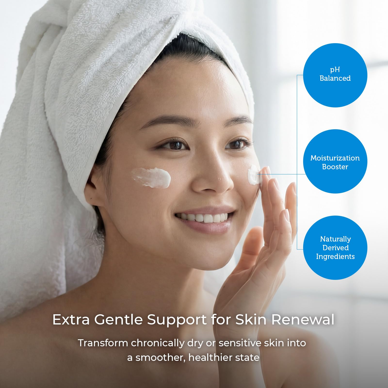 Ceramedx application on hand demonstrating smooth spread and quick absorption