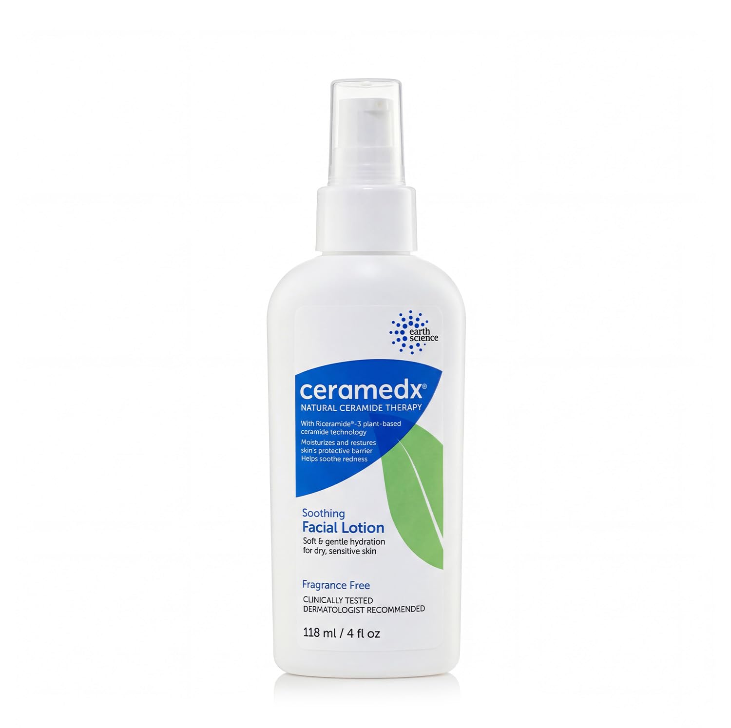 Ceramedx front packaging showing 4 oz bottle and clear label benefit