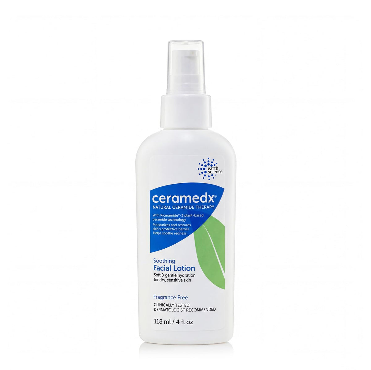 Ceramedx front packaging showing 4 oz bottle and clear label benefit