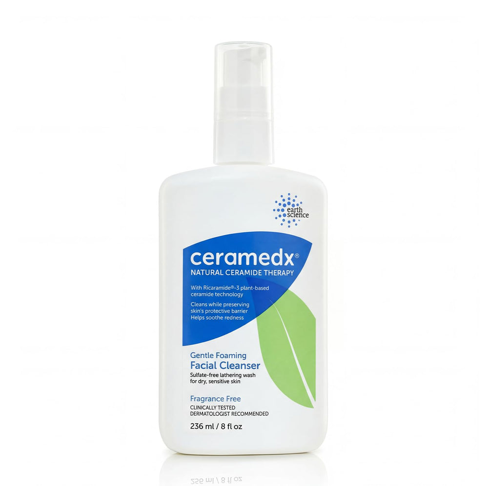 Ceramedx front packaging showing unscented ceramide cleanser benefits