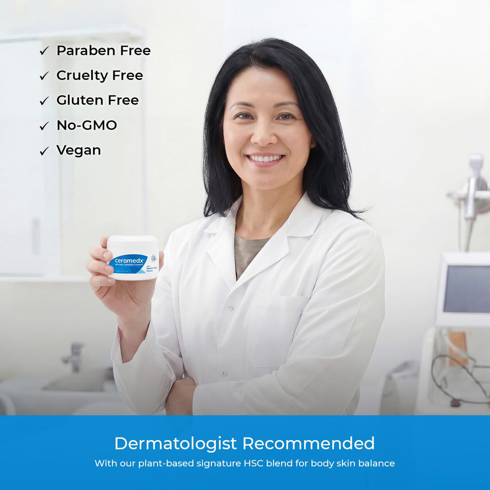 Ceramedx jar beside bedside showing nighttime routine and restorative benefit