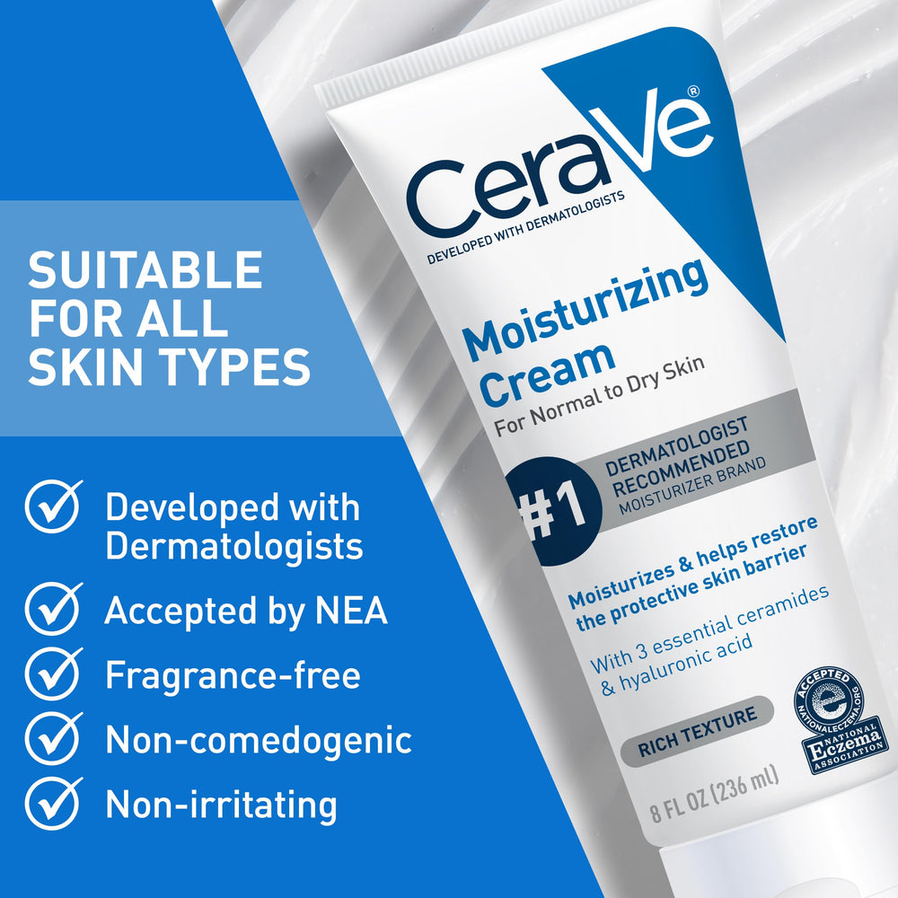 CeraVe 19oz beside common household items for clear size comparison benefit
