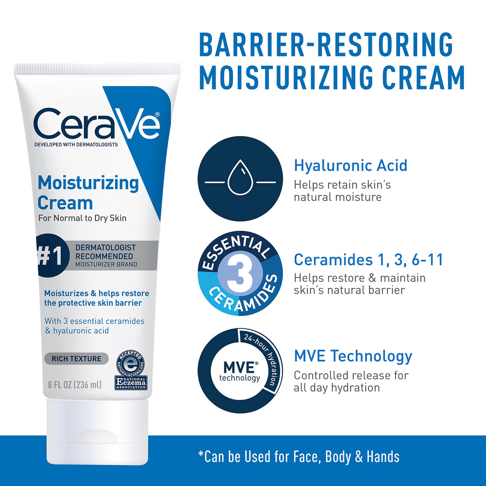CeraVe cleanser applied to wet face demonstrating gentle cleansing