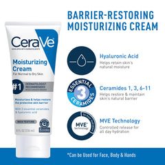 CeraVe cleanser applied to wet face demonstrating gentle cleansing
