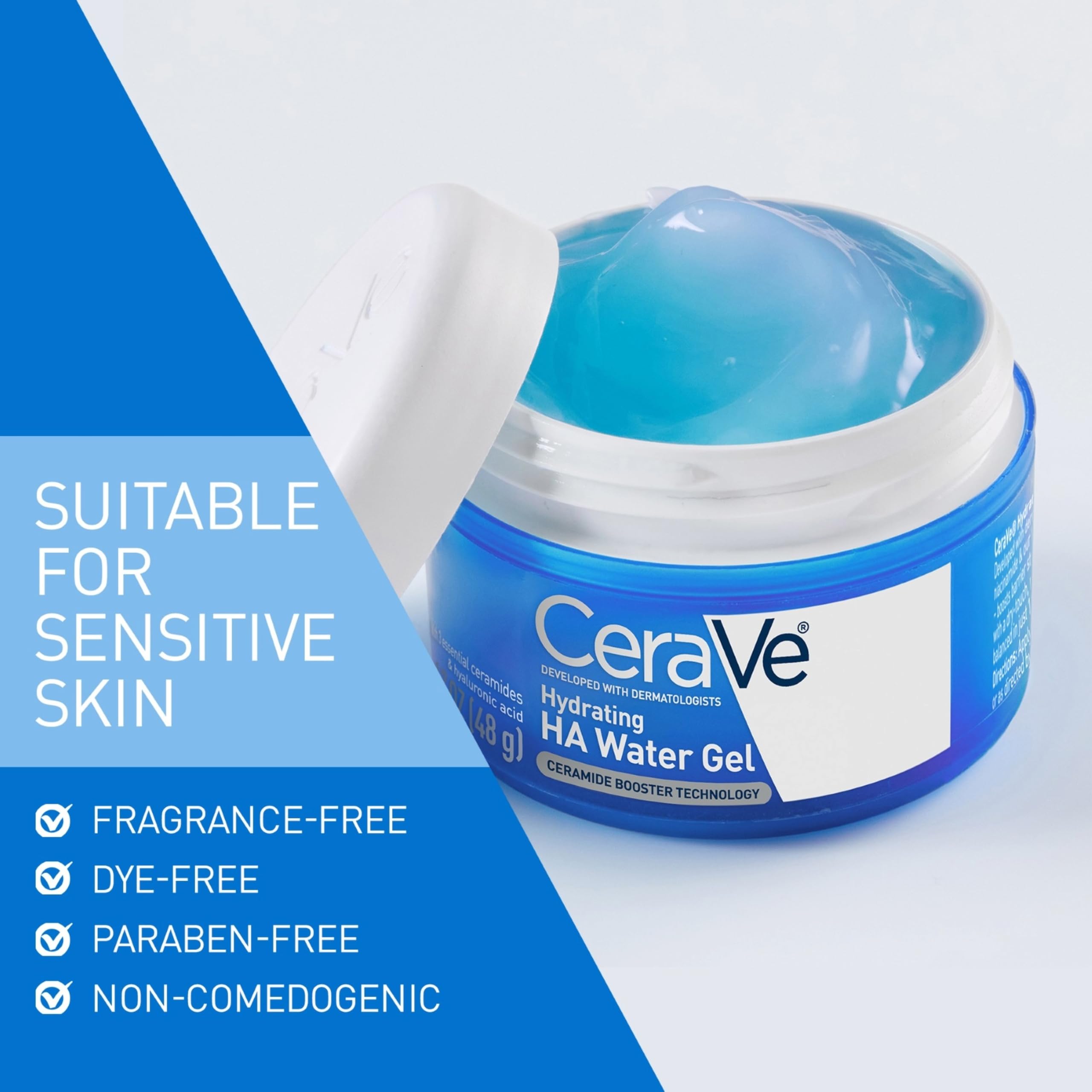 CeraVe product beside ceramide illustration emphasizing barrier support benefit