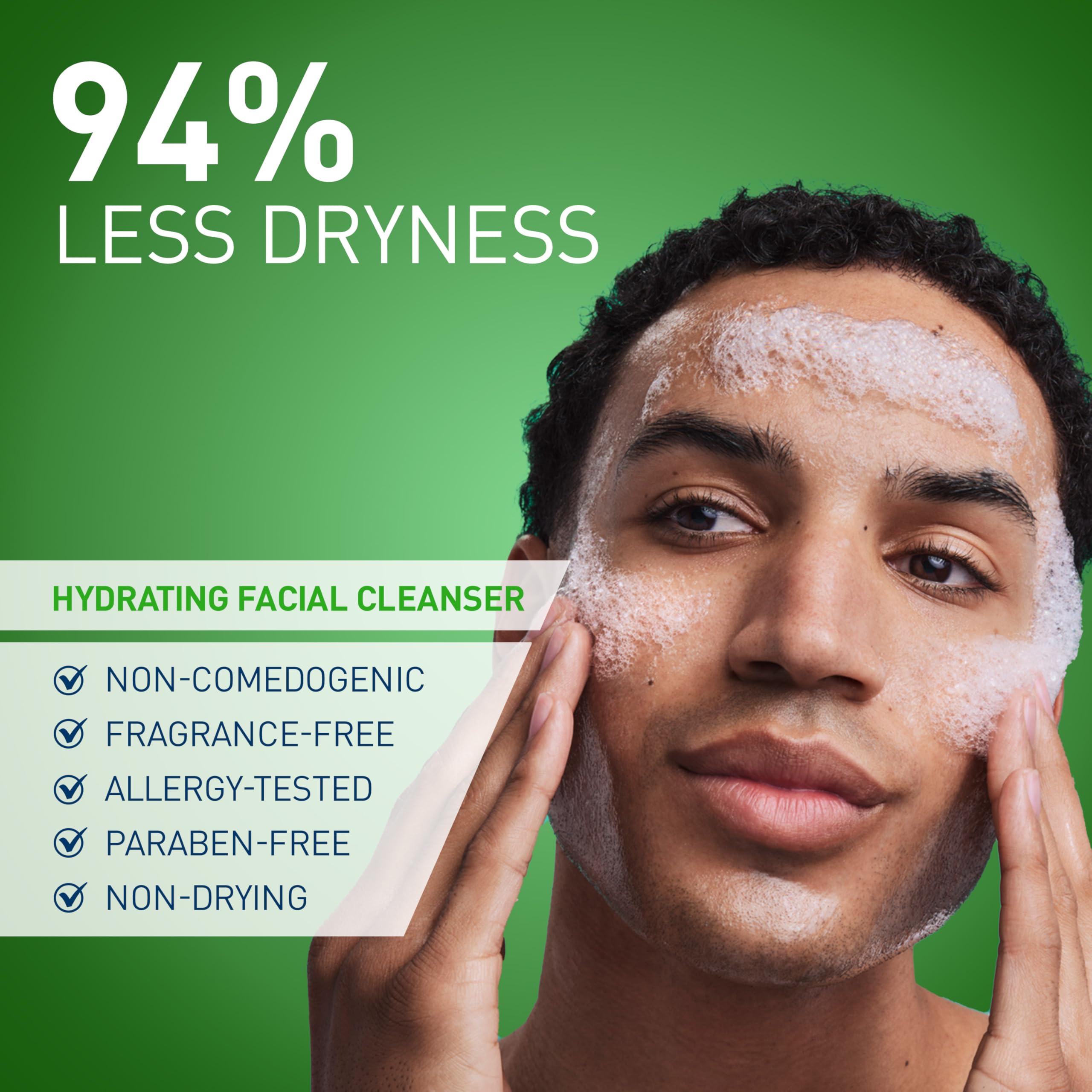 CeraVe ingredient label highlighting ceramides and hyaluronic acid benefits