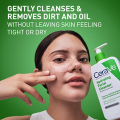 CeraVe pump dispensing cleanser for easy controlled, mess-free use
