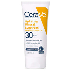 CeraVe front packaging showing SPF 30 protection and benefits