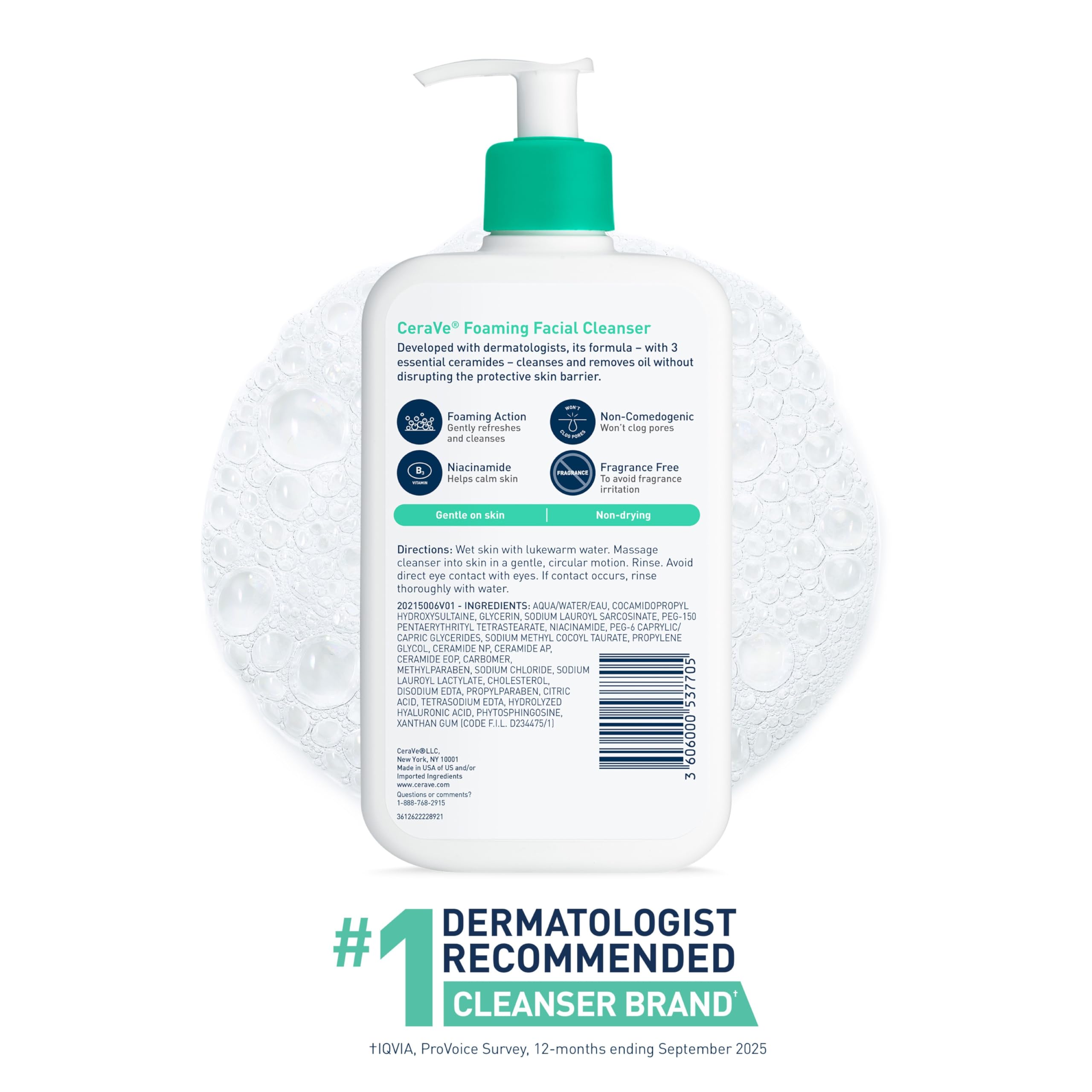 CeraVe in-shower use demonstrating full-body or face cleansing versatility