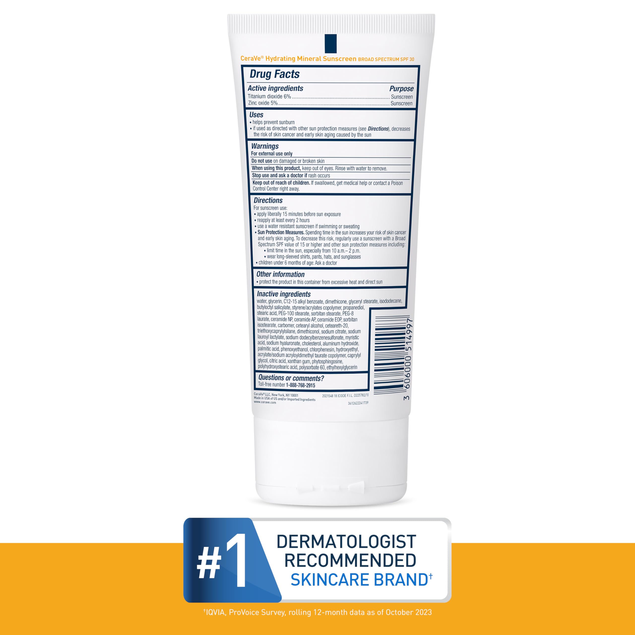 CeraVe label highlighting ceramides and hyaluronic acid benefits