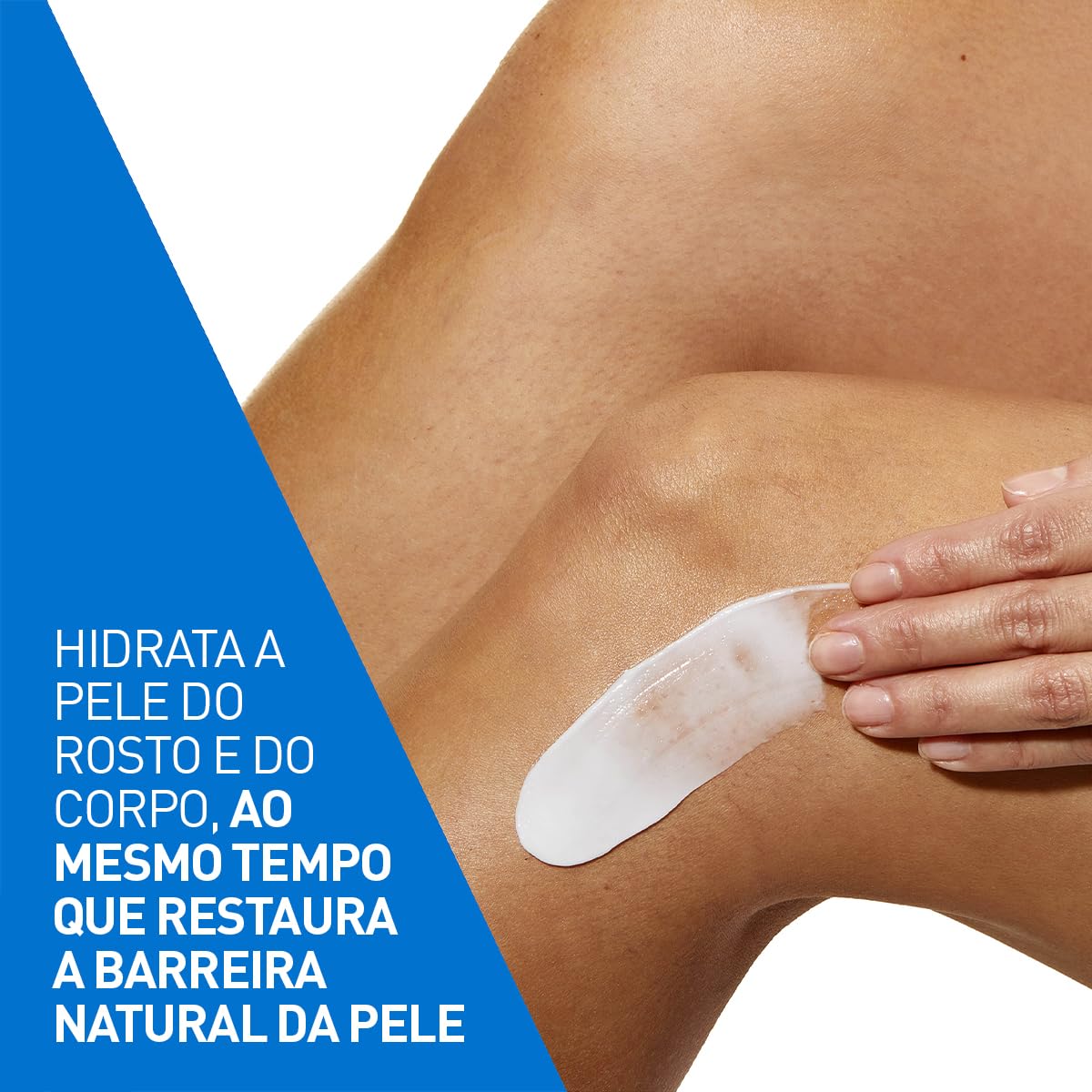 CeraVe elbow and knee before/after comparison demonstrating hydrated, smoother skin benefit