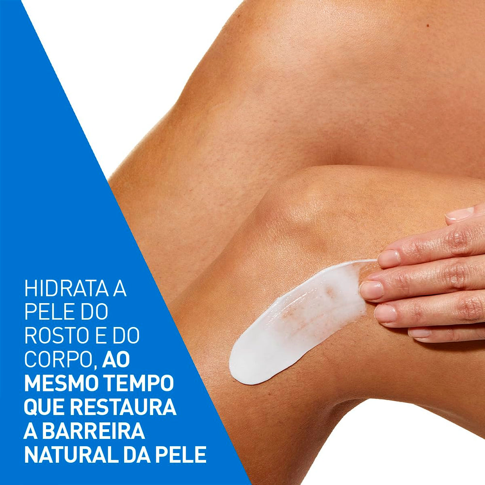 CeraVe elbow and knee before/after comparison demonstrating hydrated, smoother skin benefit