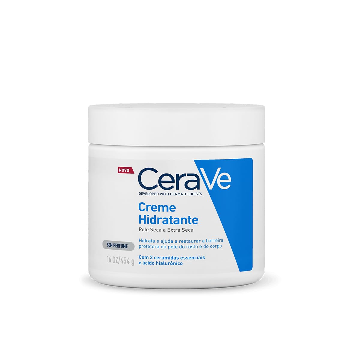 CeraVe front jar showing label and 16 oz size for clear product identification and trust