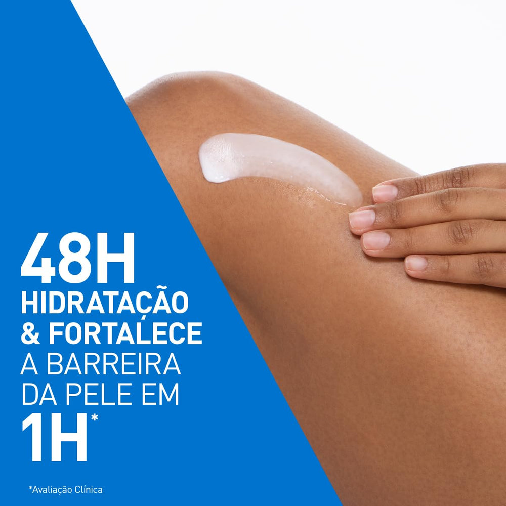 CeraVe depiction of hyaluronic acid droplets illustrating moisture retention benefit