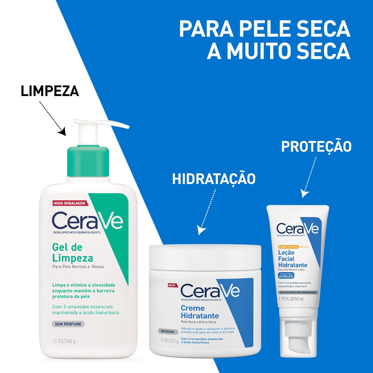 CeraVe jar on shelf showing label close-up for ingredient visibility and informed purchase benefit
