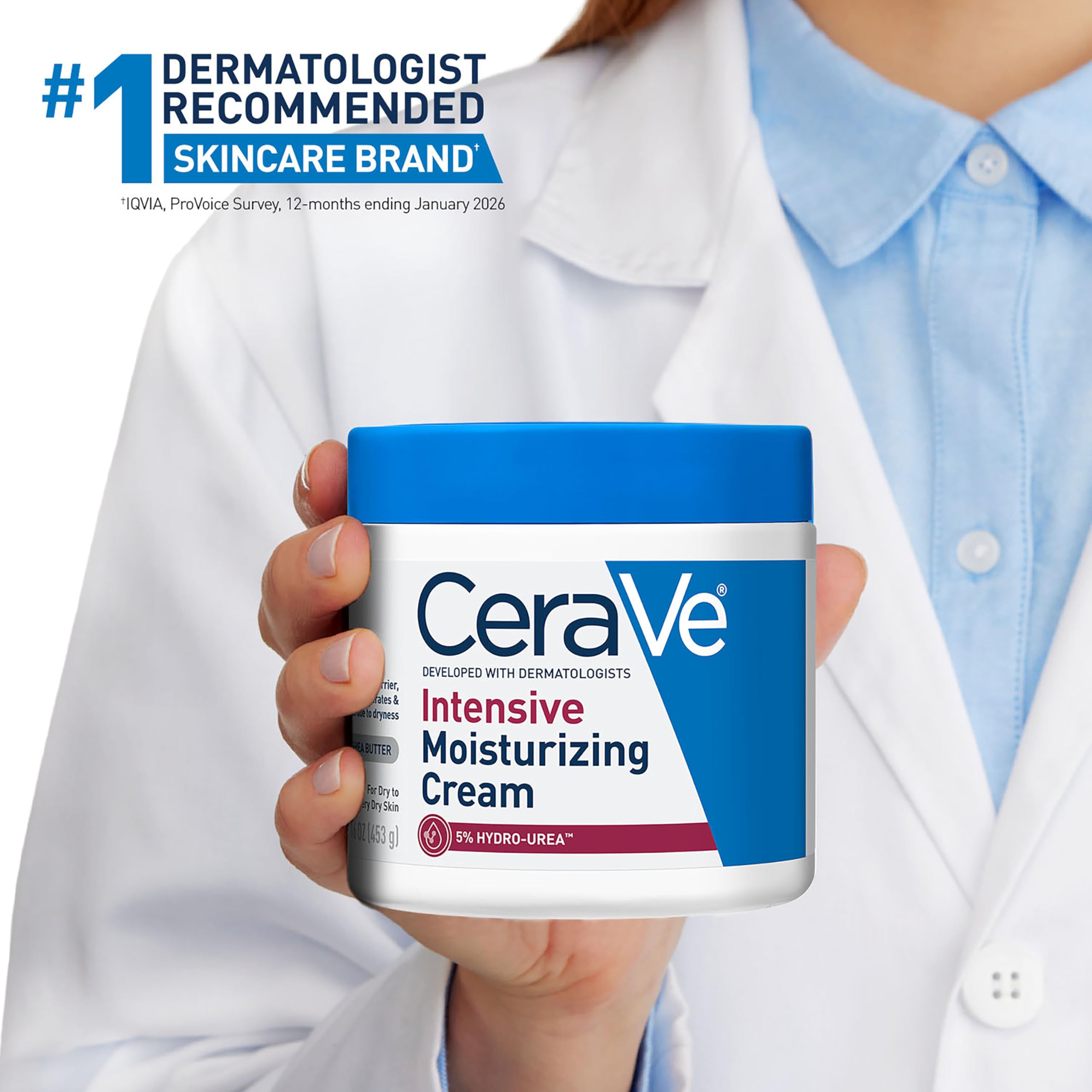 CeraVe being applied to elbow for soothing dry rough patches