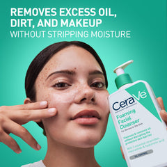 CeraVe pump and cap detail demonstrating convenient, mess-free usage