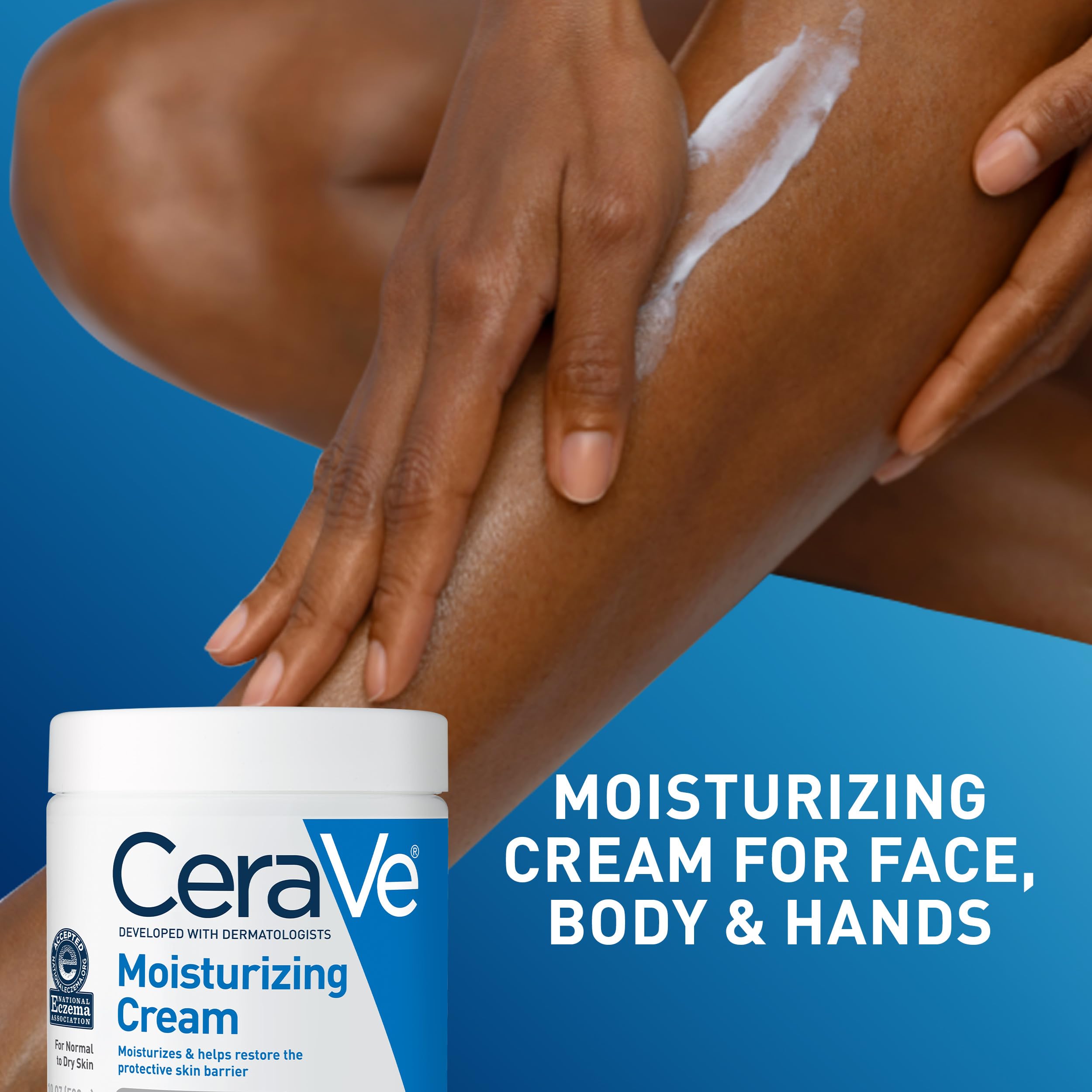 Bathroom shelf styling with CeraVe jar showing everyday skincare convenience