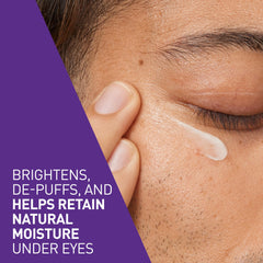 Applying CeraVe Vitamin C Eye Cream under eye to reduce puffiness and brighten