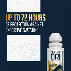 Certain Dri bottle held in hand showing compact 1.2 oz size