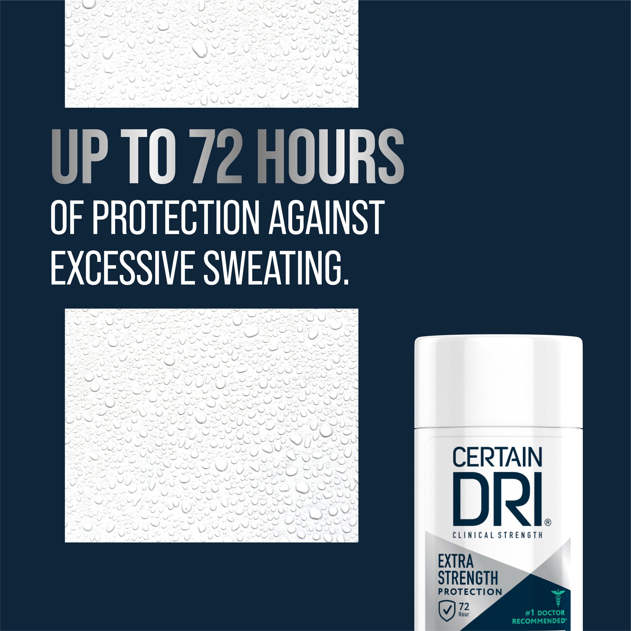 Certain Dri open stick with product exposed demonstrating easy application