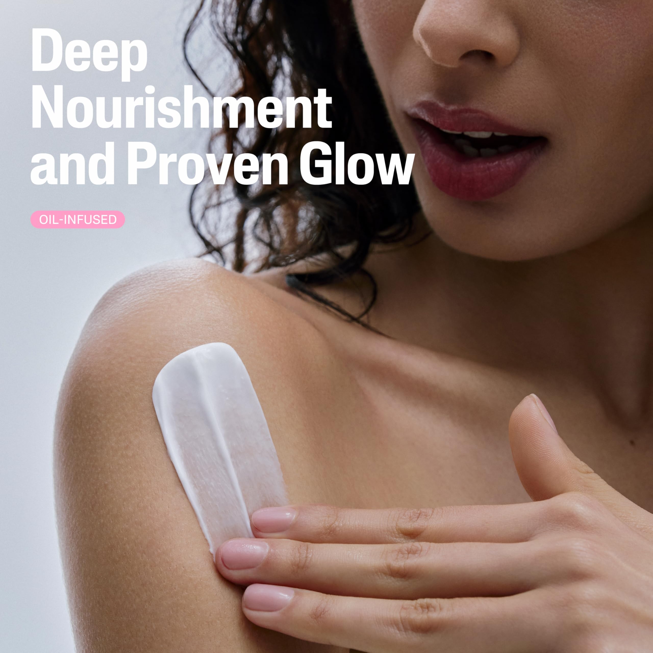 Cetaphil cream being rubbed into palm for fast-absorbing benefit