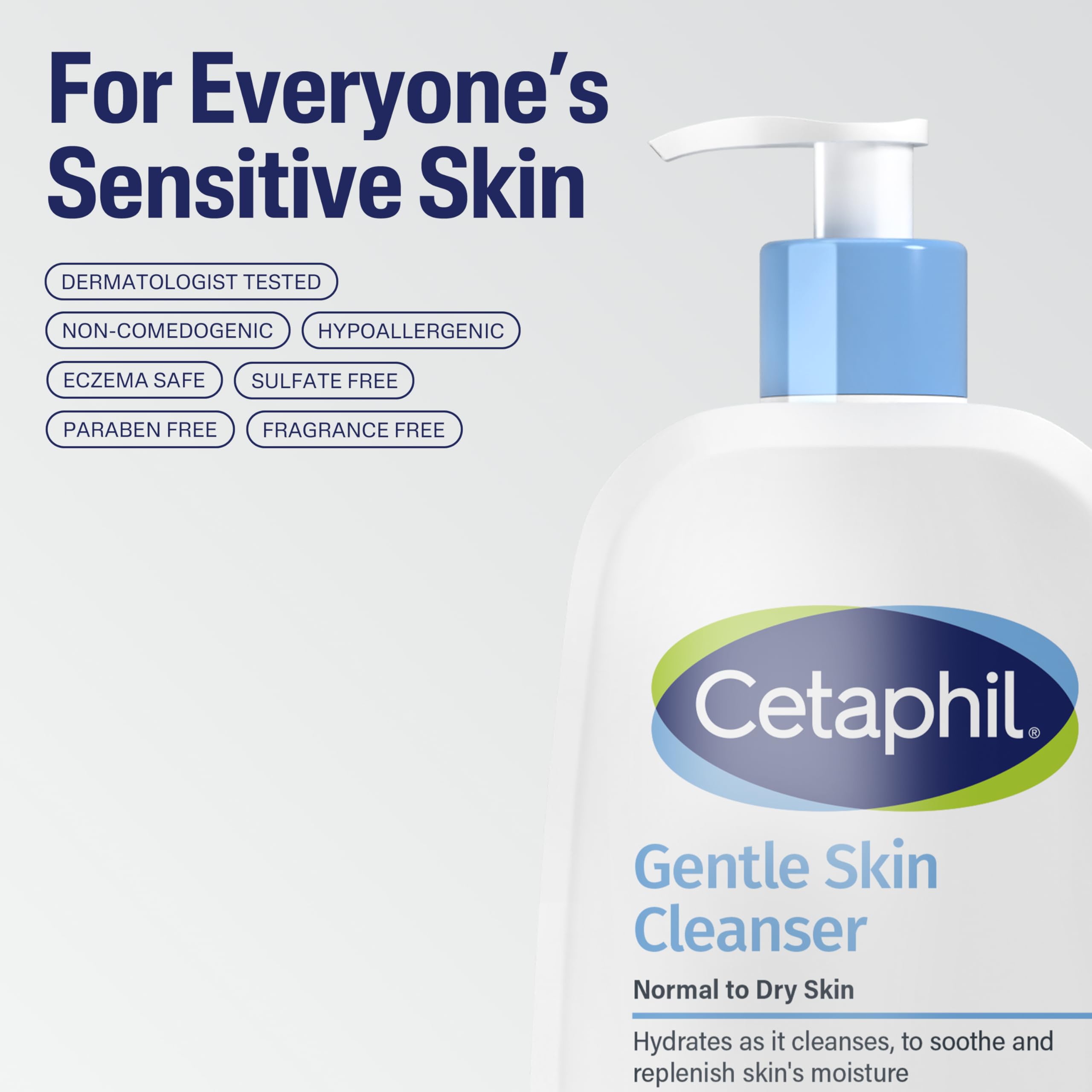 Cetaphil used in shower to gently wash body and hydrate skin