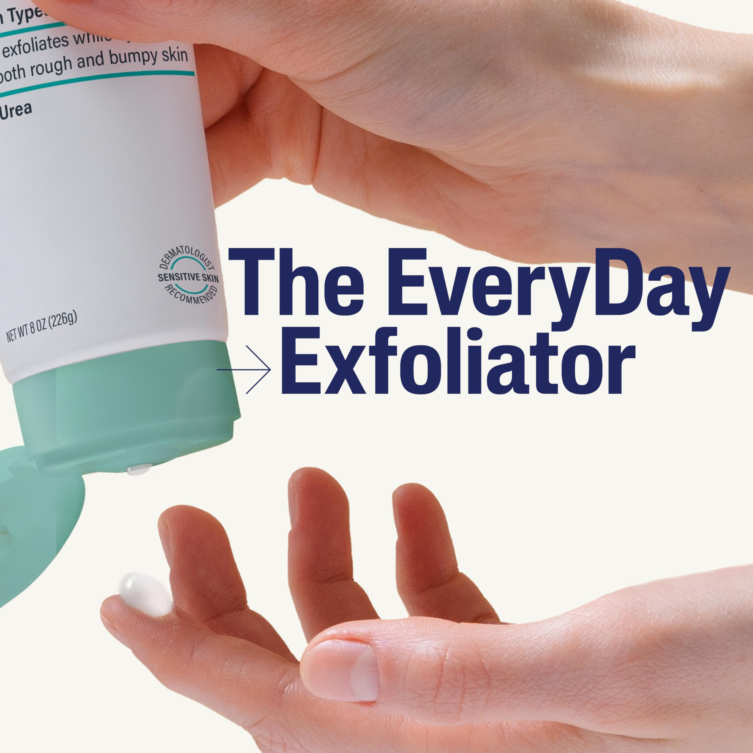 Cetaphil bottle dispensing cream illustrating easy daily use