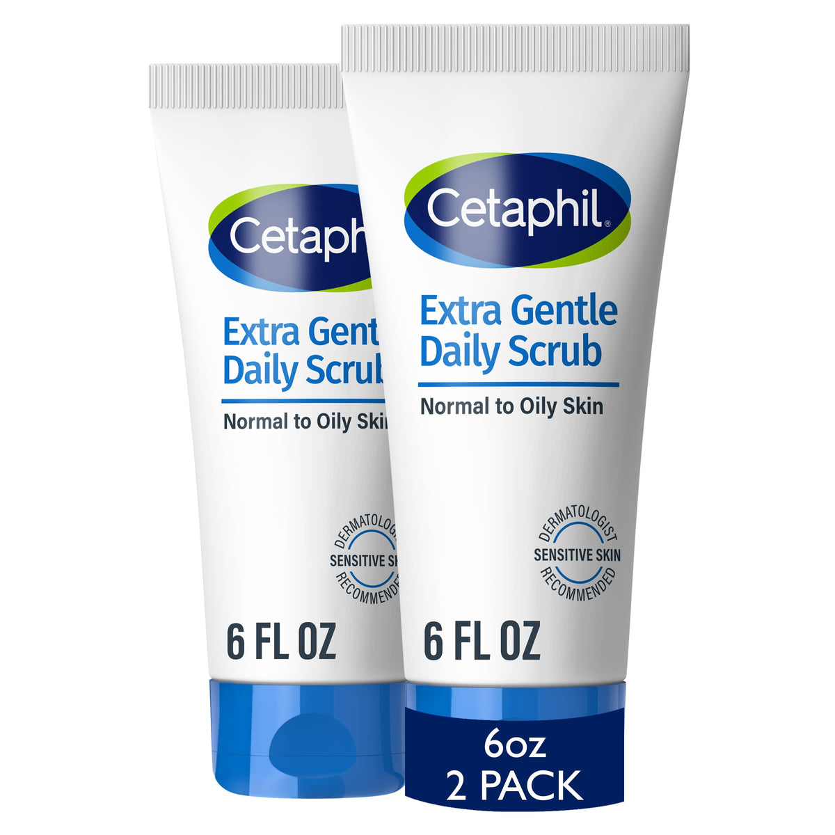 Cetaphil front packaging showing gentle scrub benefits