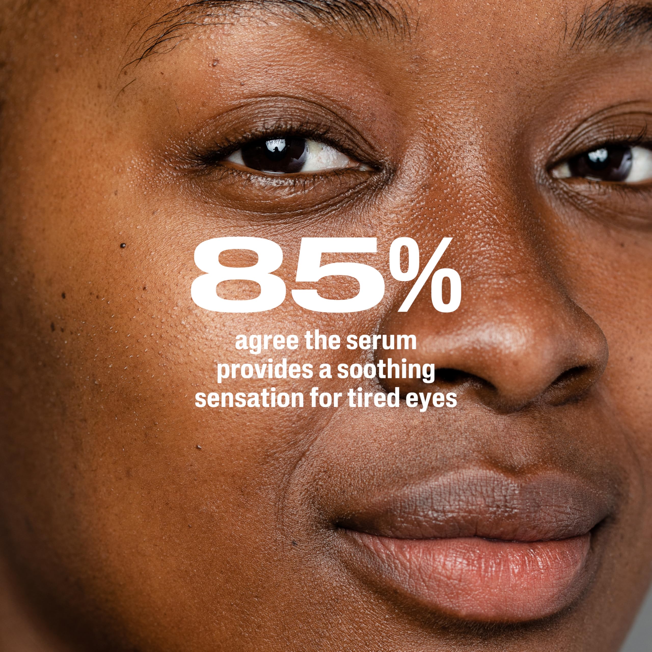 Cetaphil before and after illustration showing smoother under-eye appearance