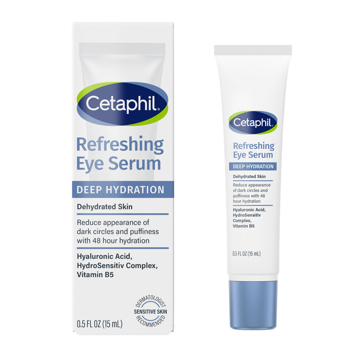 Cetaphil eye serum front packaging showing product and tube — gentle hydration