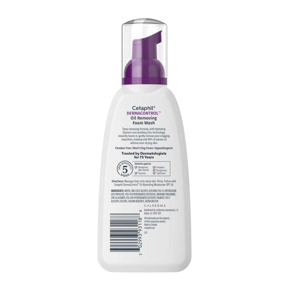 Cetaphil foam texture in hand illustrating gentle lather and rinseability
