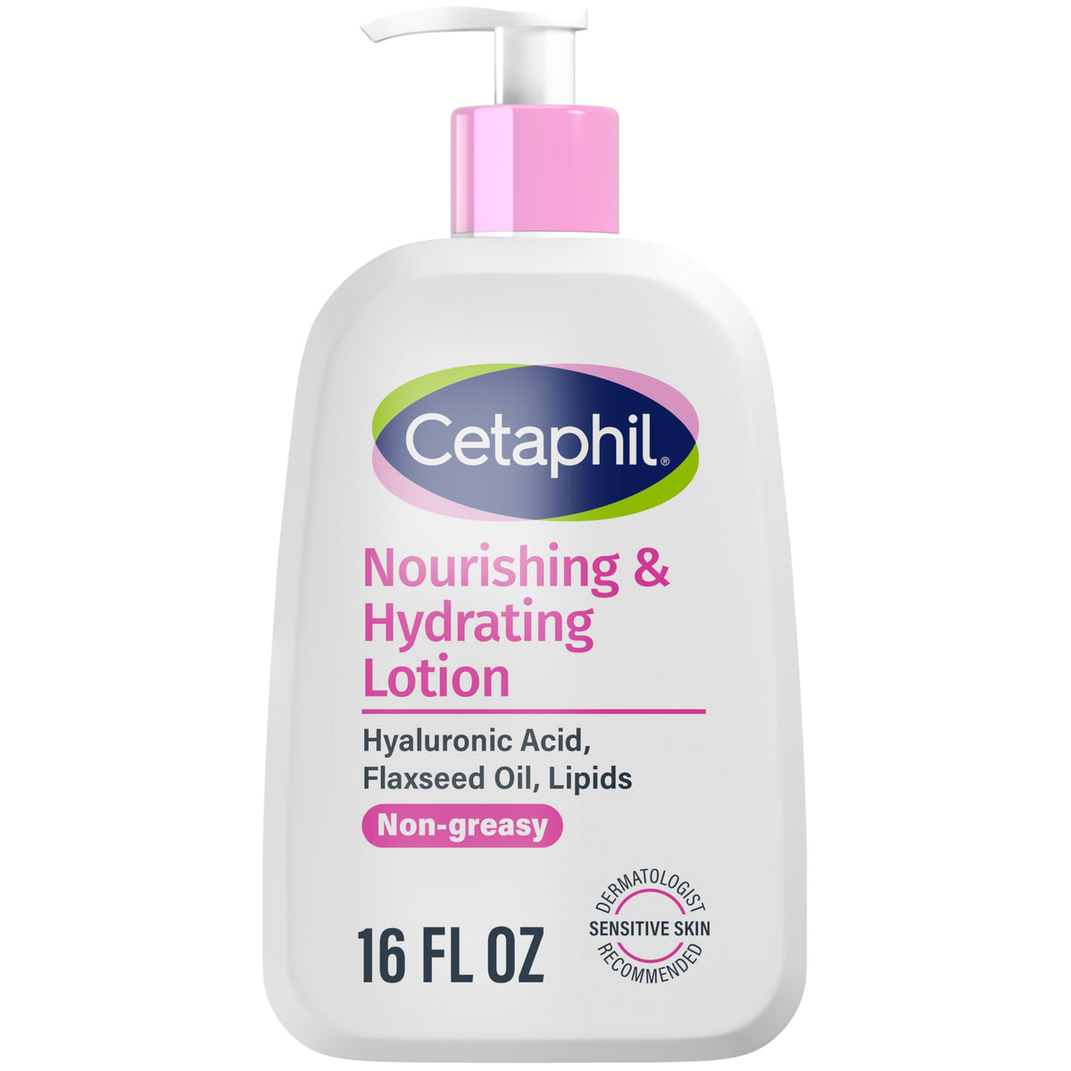 Cetaphil front packaging showing 16oz bottle and gentle formula benefit