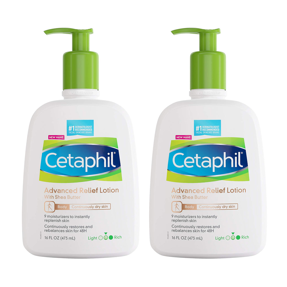 Cetaphil front packaging showing 16 oz bottle and clear benefit