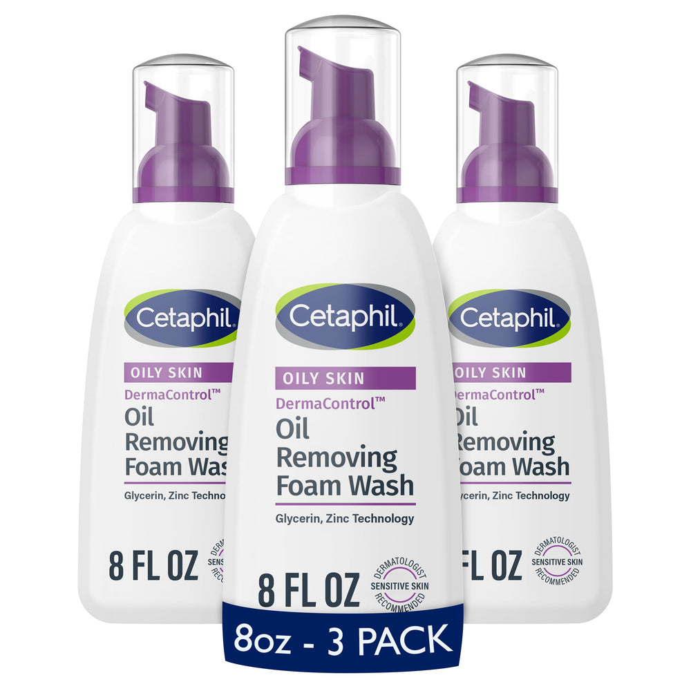 Cetaphil front packaging showing three 8oz bottles and practical value