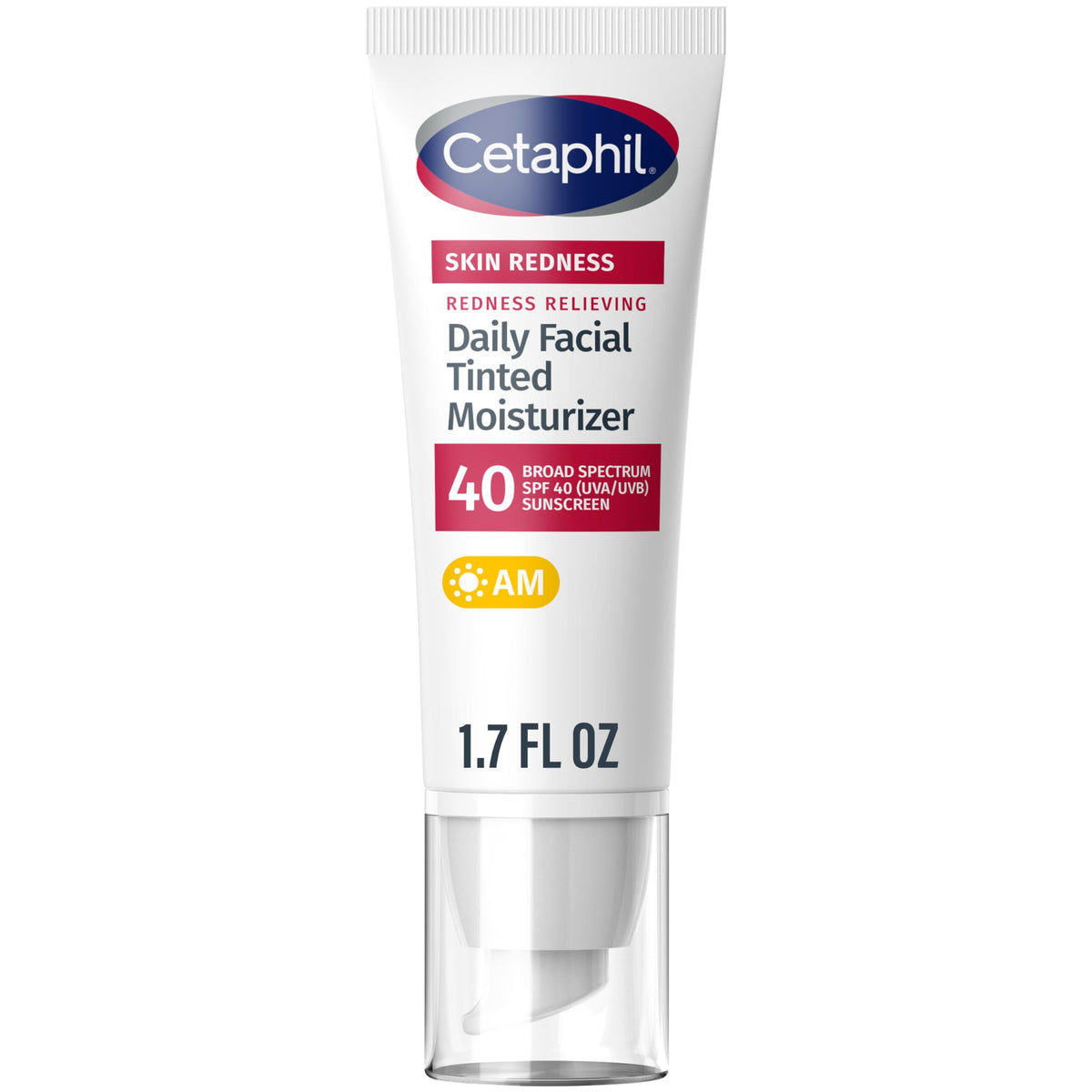Cetaphil front packaging tube showing neutral tinted moisturizer and SPF 40 benefit