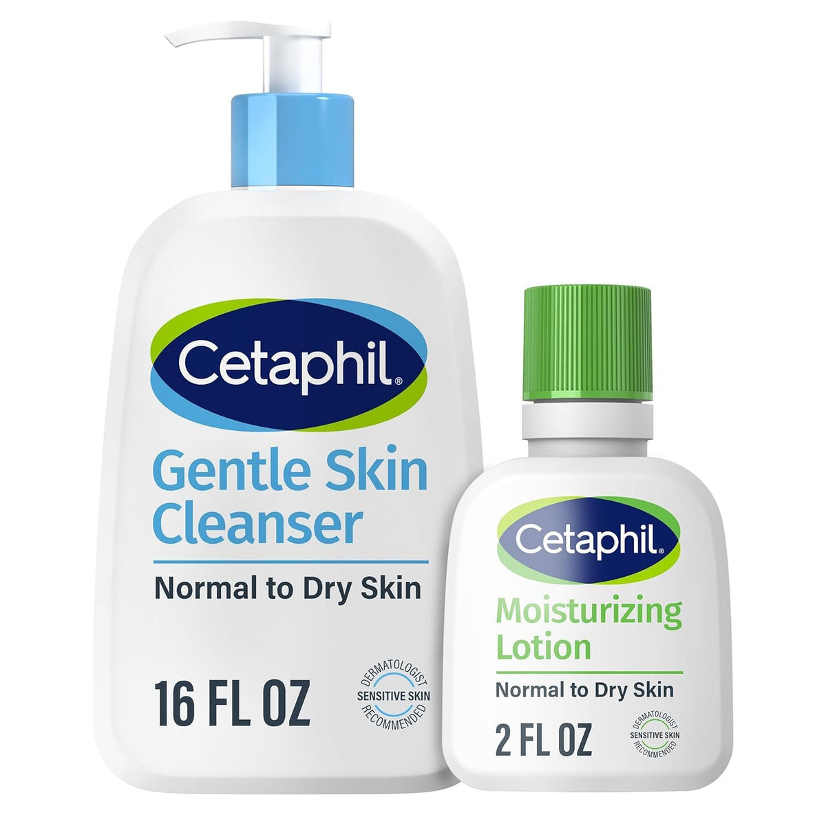 Cetaphil gentle cleanser front packaging showing label and size benefit: trusted mild cleansing