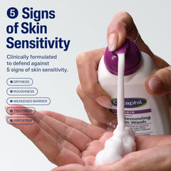 Cetaphil label with zinc ingredient highlighted for oil control benefit