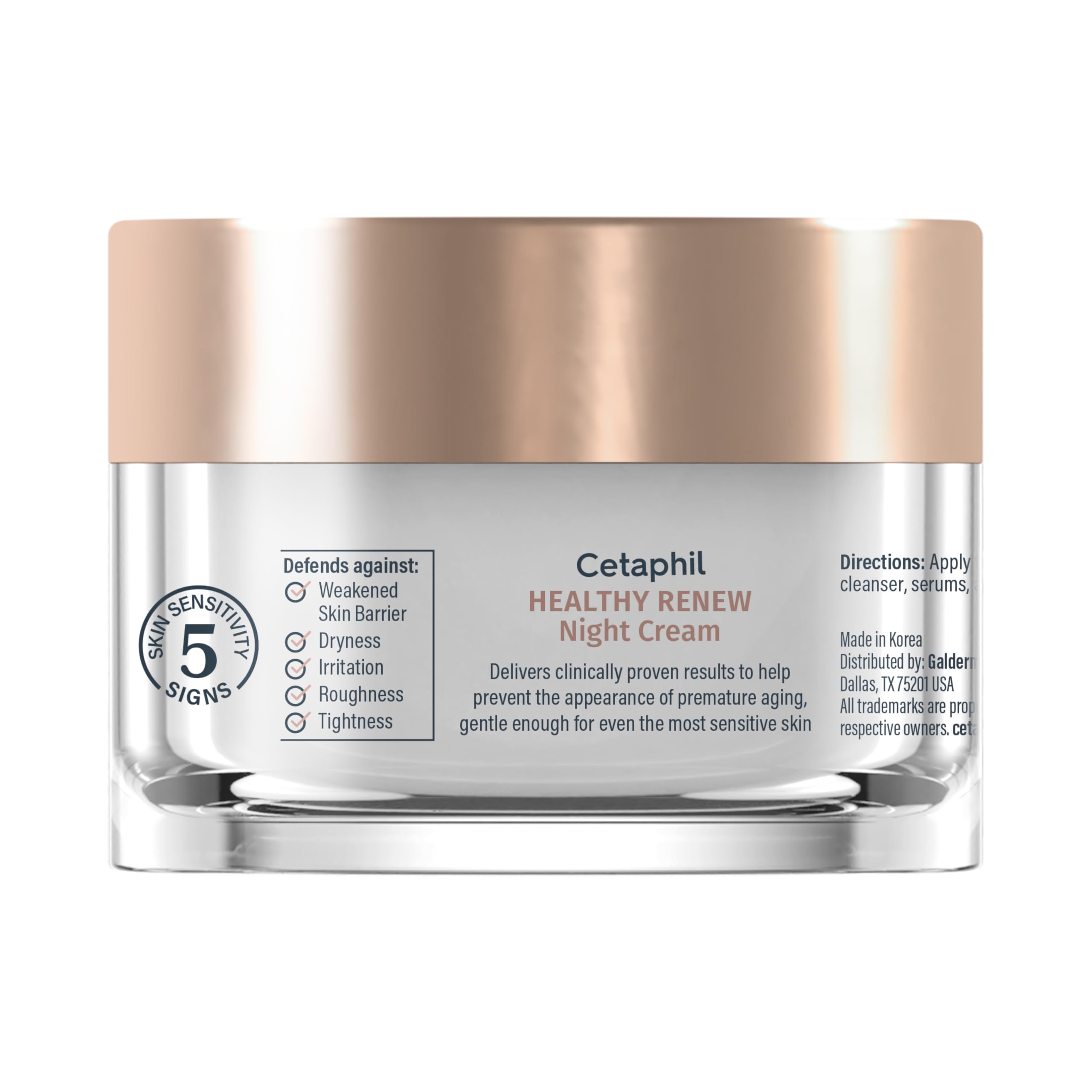 Cetaphil night cream edelweiss extract close-up illustrating antioxidant support