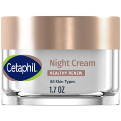 Cetaphil night cream jar front view showing clean packaging and hydration benefit